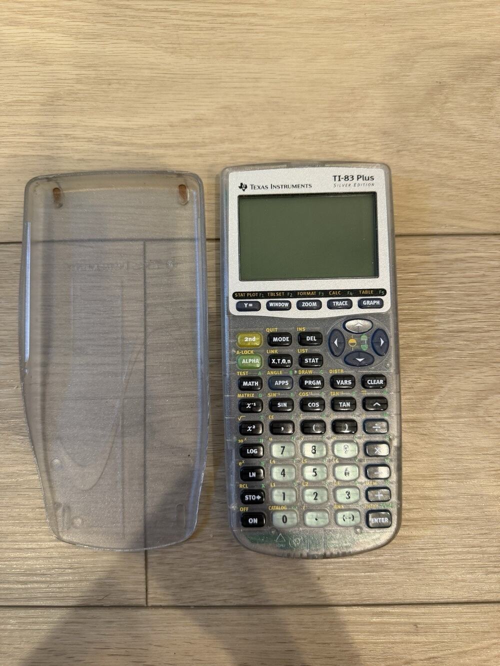 Texas Instruments TI-83 Plus Silver Edition Clear Graphing Calculator with Cover
